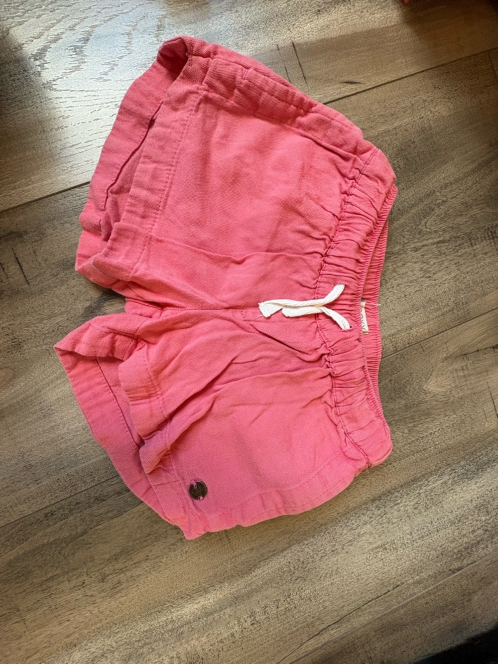 SOLD Roxy Coral Pink Elastic-Waist Athletic Shorts